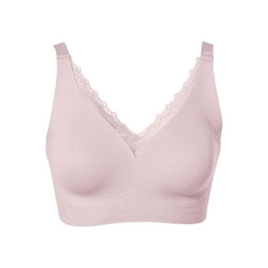 Rhonda Shear Women's Lace-Detail Gel Bra w/ Back Closure Light Pink -
